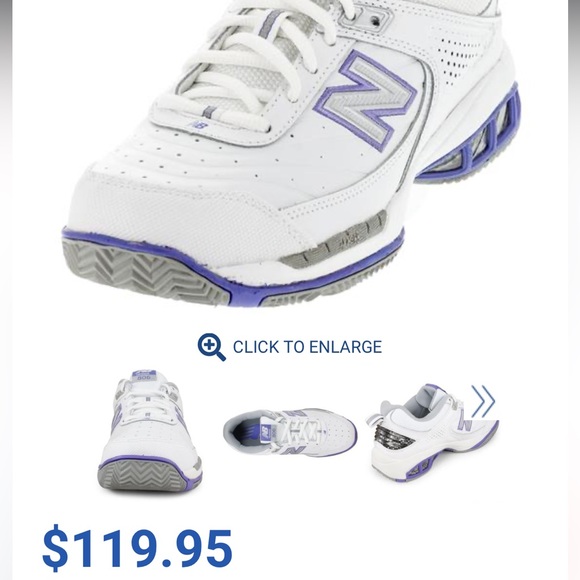 NEW BALANCE Women's WC806 Tennis Shoes White w Purple Size 9.5D (Wide) Like New! - Picture 16 of 16